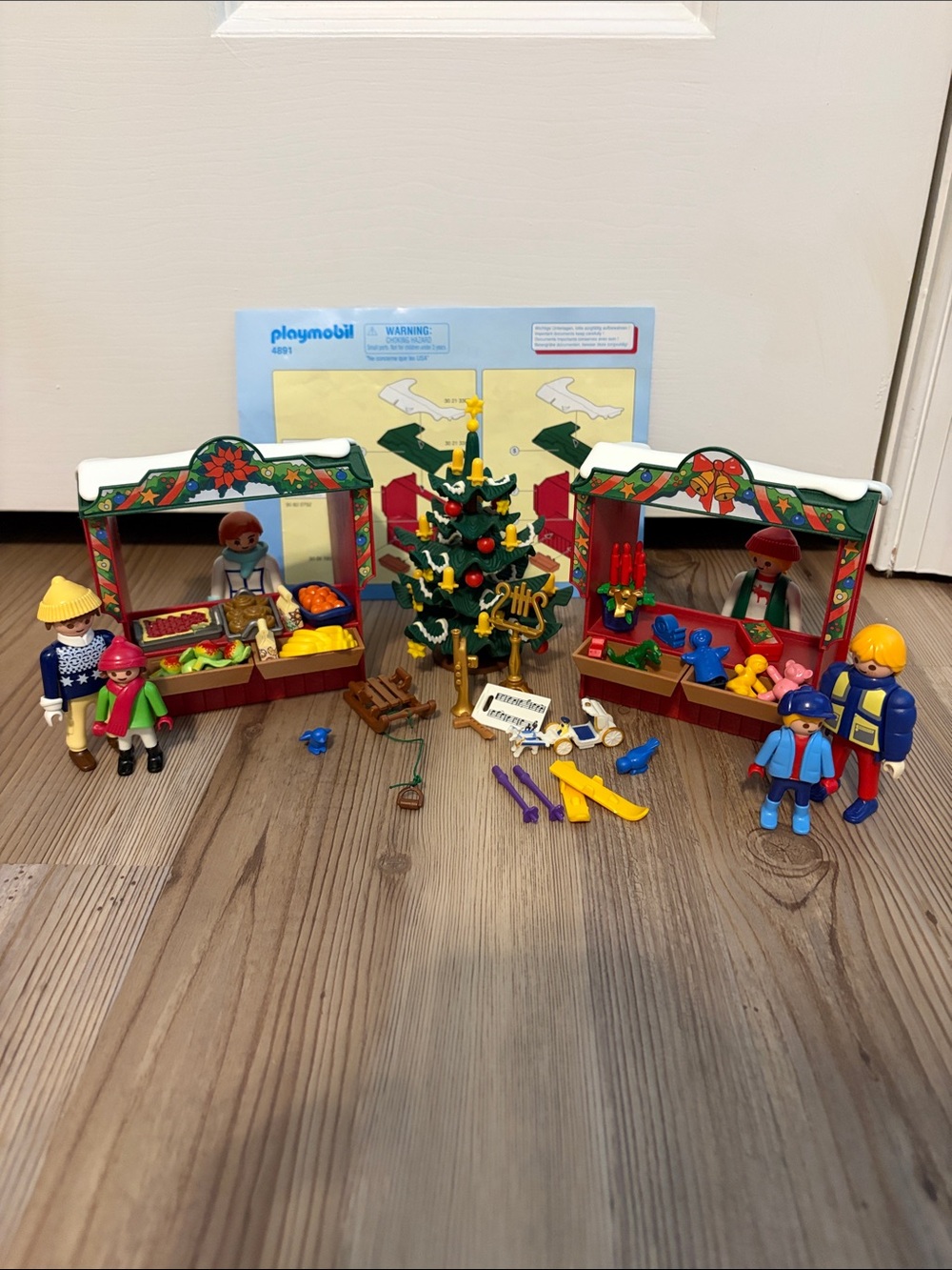 Playmobil Christmas Market 4891 Complete Set